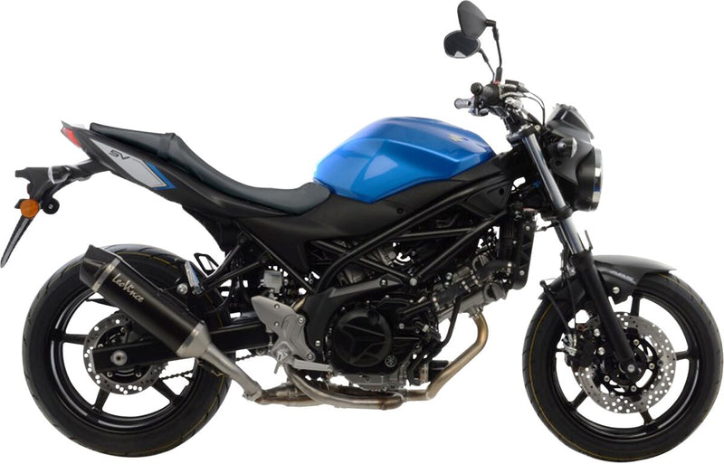Nero Slip-On Muffler - Stainless Steel Matt Black For Suzuki SV 650