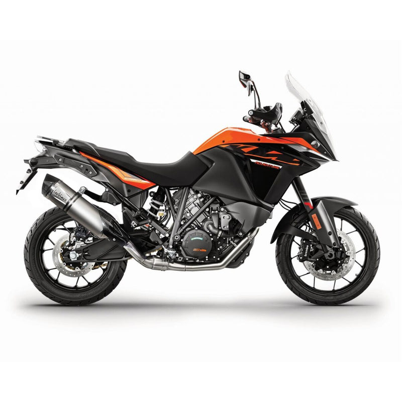 LV One Evo Stainless Steel Slip-On Muffler Black For KTM Adventure 1090 ABS
