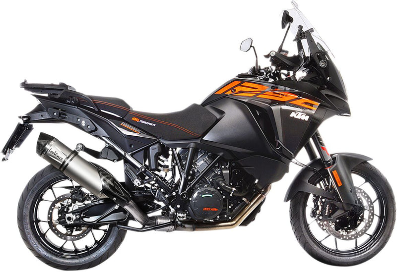 LV One Evo Stainless Steel Slip-On Muffler Black For KTM Adventure 1090 ABS