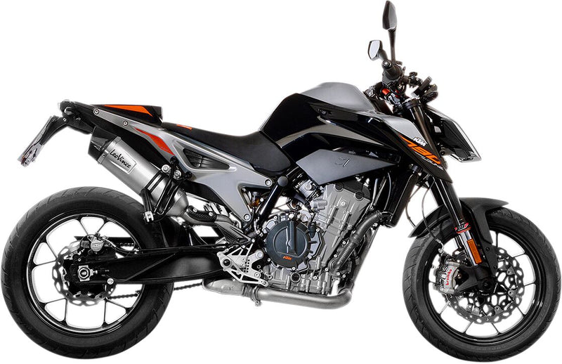 LV One Evo Stainless Steel Slip-On Muffler Titanium Look For KTM Duke 790 ABS