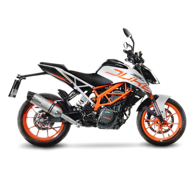 LV One Evo Stainless Steel Slip-On Muffler Titanium Look For KTM Duke 125 ABS