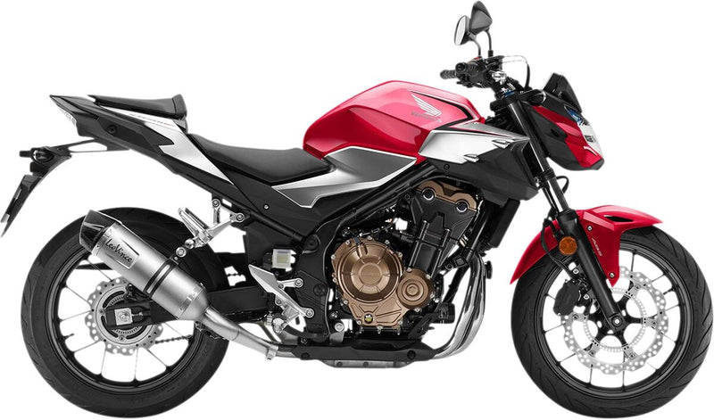 LV One Evo Stainless Steel Slip-On Muffler Black For Honda CB 500 F