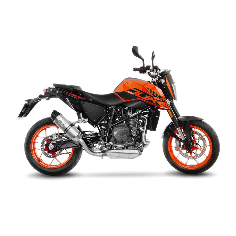 LV One Evo Stainless Steel Slip-On Muffler Black For KTM Duke 690 ABS