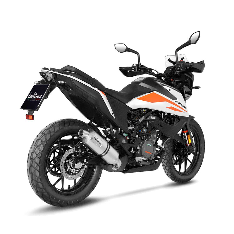LV One Evo Stainless Steel Slip-On Muffler Titanium Look For KTM Adventure 390 ABS