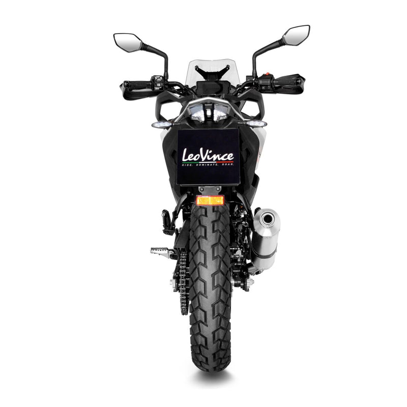 LV One Evo Stainless Steel Slip-On Muffler Titanium Look For KTM Adventure 390 ABS