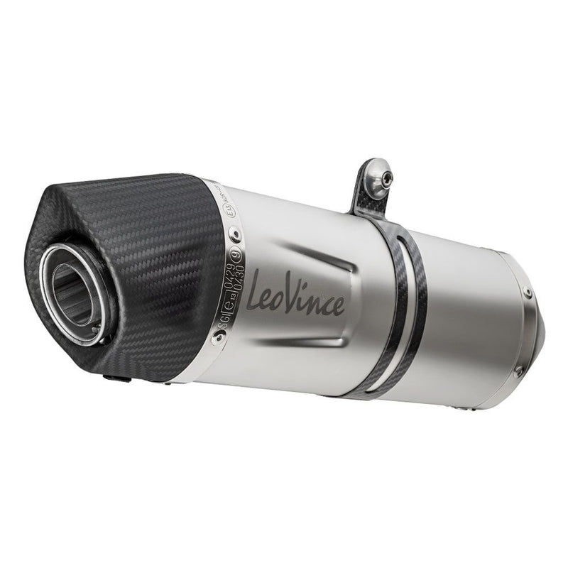 LV One Evo Stainless Steel Slip-On Muffler ECE Titanium Look For Moto Guzzi V85 850 TT