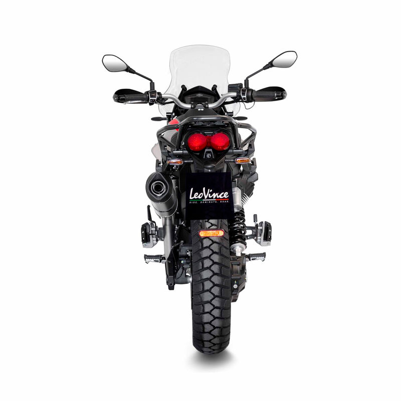 LV One Evo Stainless Steel Slip-On Muffler ECE Titanium Look For Moto Guzzi V85 850 TT