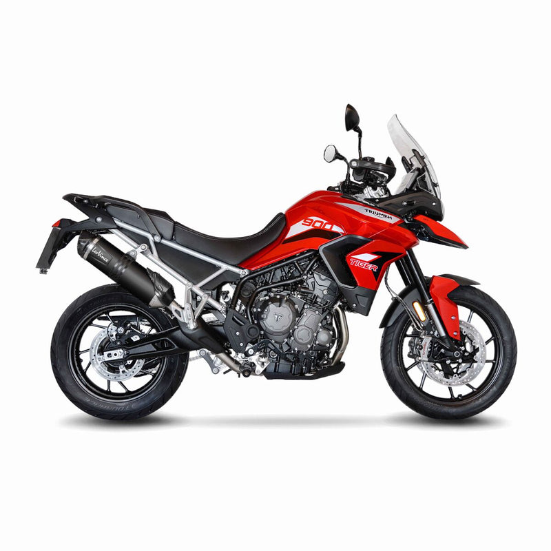 LV One Evo Black Edition Slip-on Muffler Black For Triumph Tiger 850 ABS