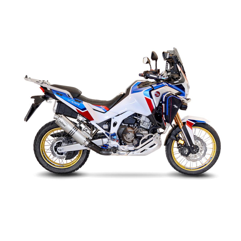 LV One Evo Stainless Steel Slip-On Muffler Silver For Honda CRF 1100 L ABS