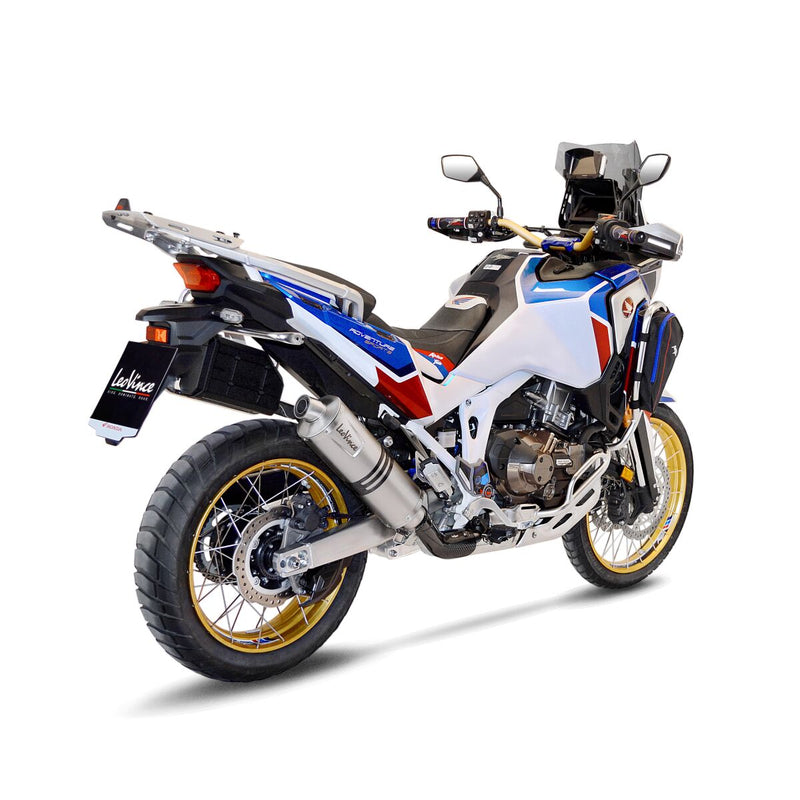 LV One Evo Stainless Steel Slip-On Muffler Silver For Honda CRF 1100 L ABS