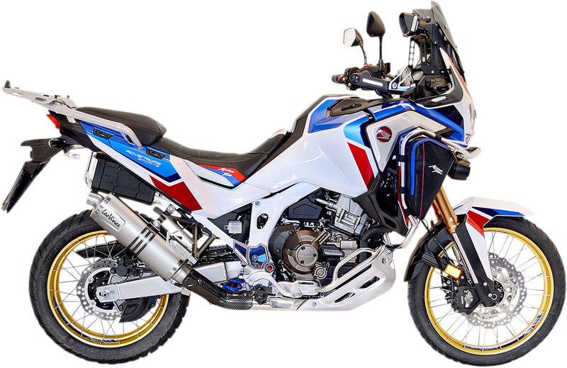 LV One Evo Stainless Steel Slip-On Muffler Silver For Honda CRF 1100 L ABS