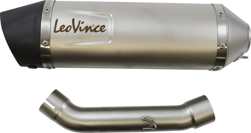 LV One Evo Stainless Steel Slip-On Muffler Black For KTM Duke 125 ABS