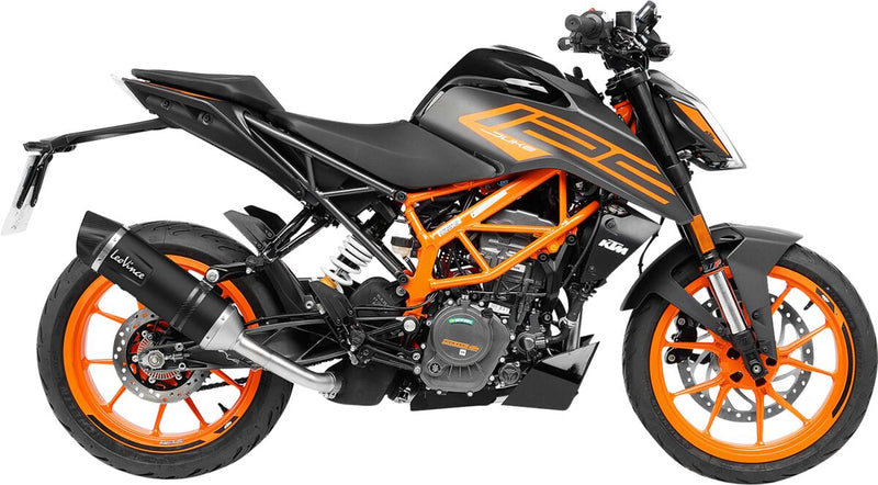 LV One Evo Black Edition Slip-on Muffler Black For KTM Duke 125 ABS