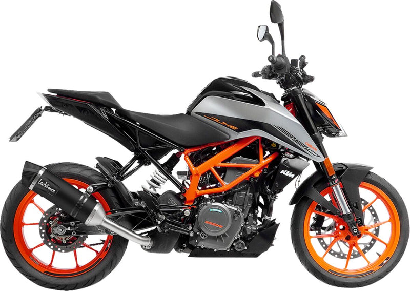 LV One Evo Black Edition Slip-on Muffler Black For KTM Duke 125 ABS