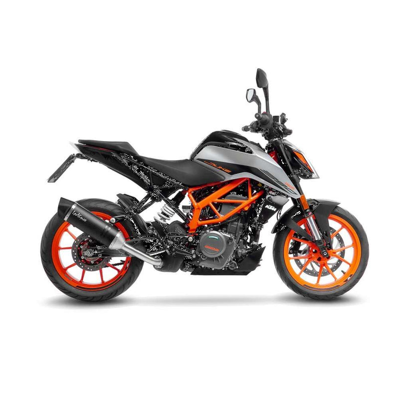 LV One Evo Carbon Slip-On Muffler Black For KTM Duke 125 ABS