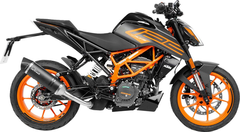 LV One Evo Carbon Slip-On Muffler Black For KTM Duke 125 ABS