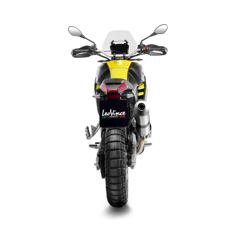 LV One Evo Stainless Steel Slip-On Muffler Silver For Aprilia Tuareg 660 ABS