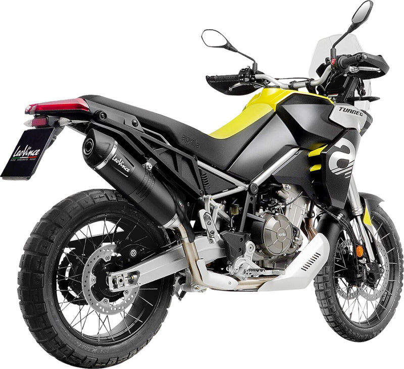 LV One Evo Black Edition Slip-on Muffler Black For Aprilia Tuareg 660 ABS