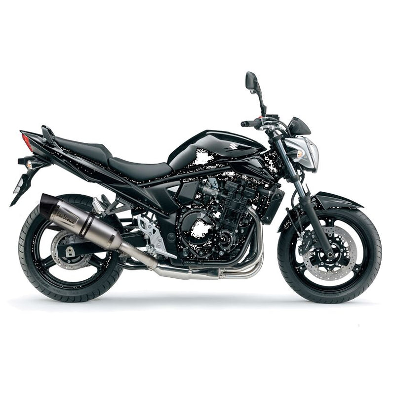 LV One Evo Stainless Steel Slip-On Muffler Black For Suzuki GSF 650 ABS