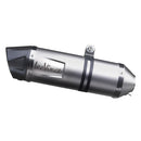 LV One Evo Stainless Steel Slip-On Muffler Black For Aprilia RS 125 ABS