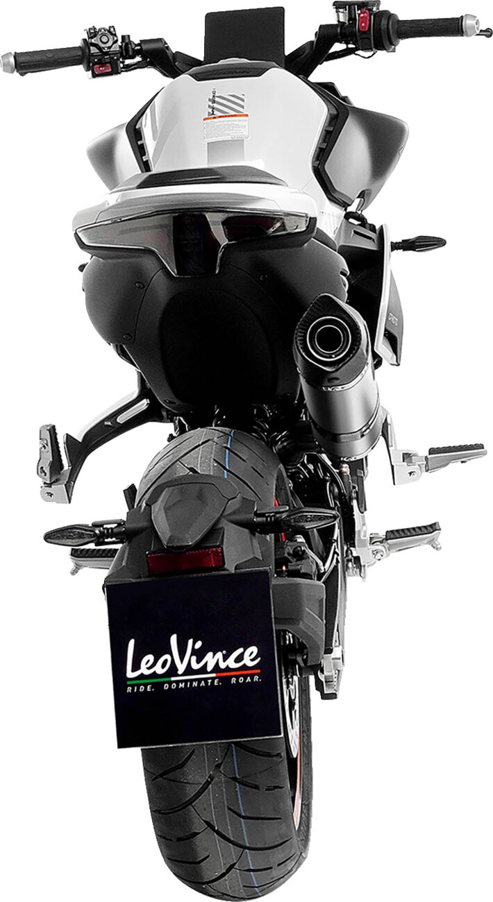 LV One EVO Slip-On Muffler Standard Finish For CF Moto NK 800 ABS