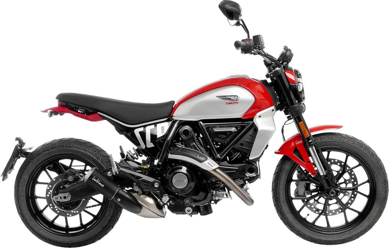 LV-10 Slip-On Muffler Full Black For Ducati Scrambler 803 ABS
