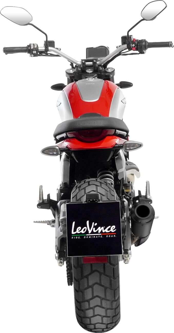 LV-10 Slip-On Muffler Matt Black For Ducati Scrambler 803 ABS