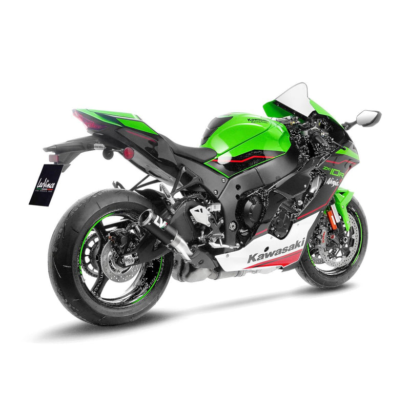 LV Corsa Carbon Fiber Muffler Sandblast For Kawasaki ZX-10 R 1000
