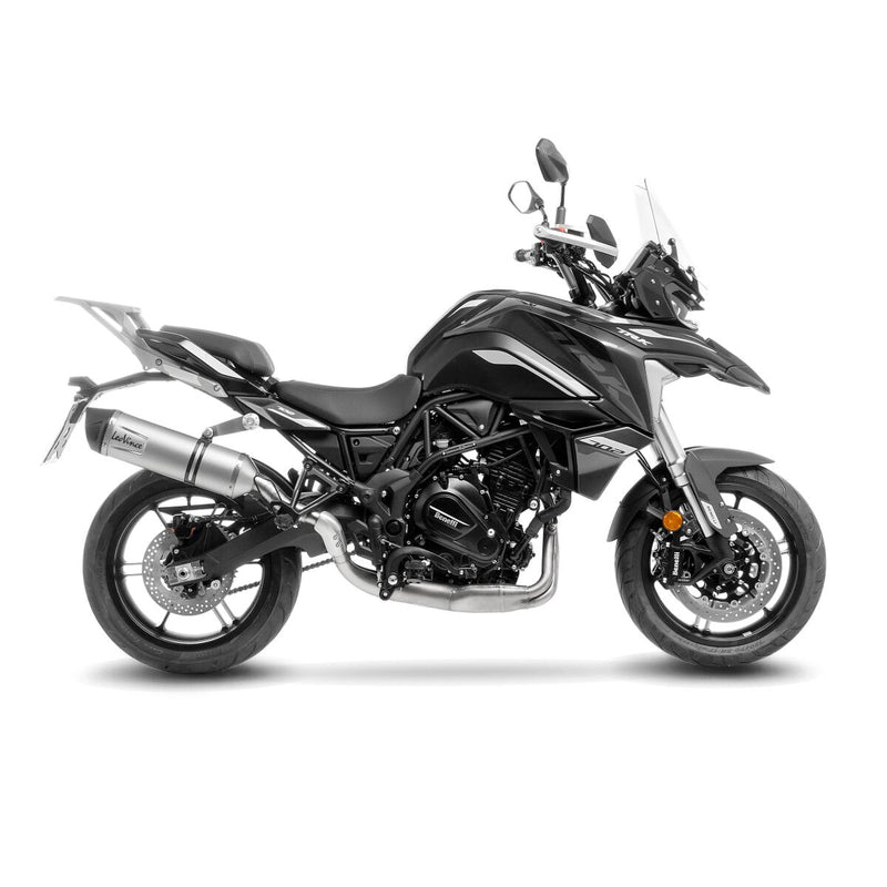 LV One Evo Stainless Steel Slip-On Muffler Black For Benelli TRK 702 ABS