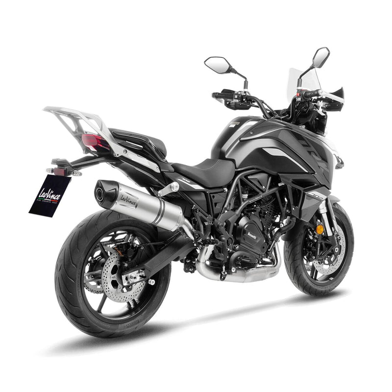LV One Evo Stainless Steel Slip-On Muffler Black For Benelli TRK 702 ABS
