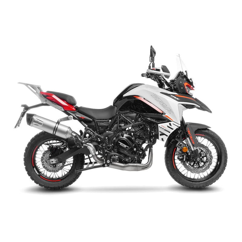 LV One Evo Stainless Steel Slip-On Muffler Black For Benelli TRK 702 ABS