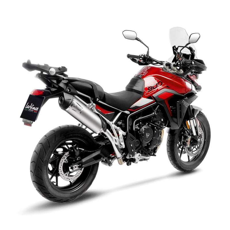 LV One Evo Stainless Steel Slip-On Muffler Titanium Look For Triumph Tiger 900 ABS