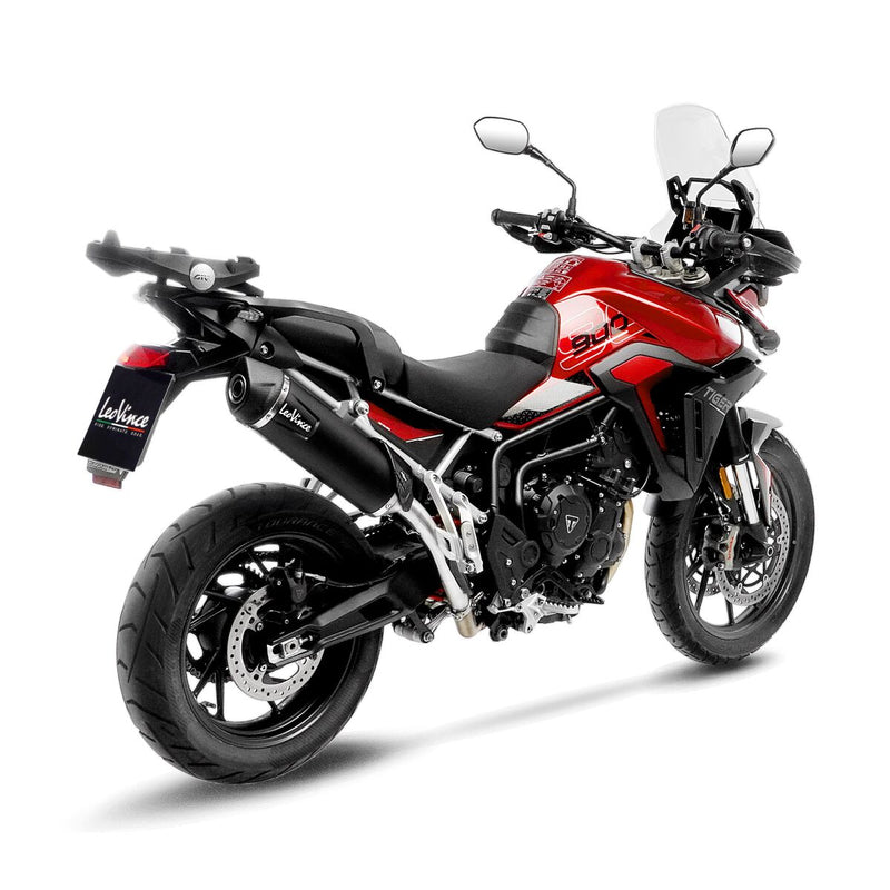 LV One Evo Black Edition Slip-on Muffler Matt Black For Triumph Tiger 900 ABS
