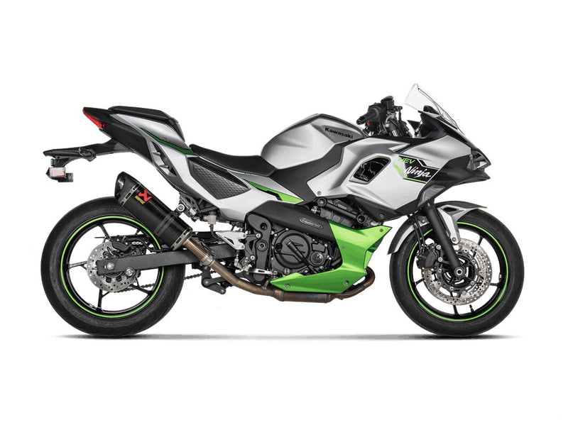 Slip-On Line Muffler Black For Kawasaki Ninja 7 ABS