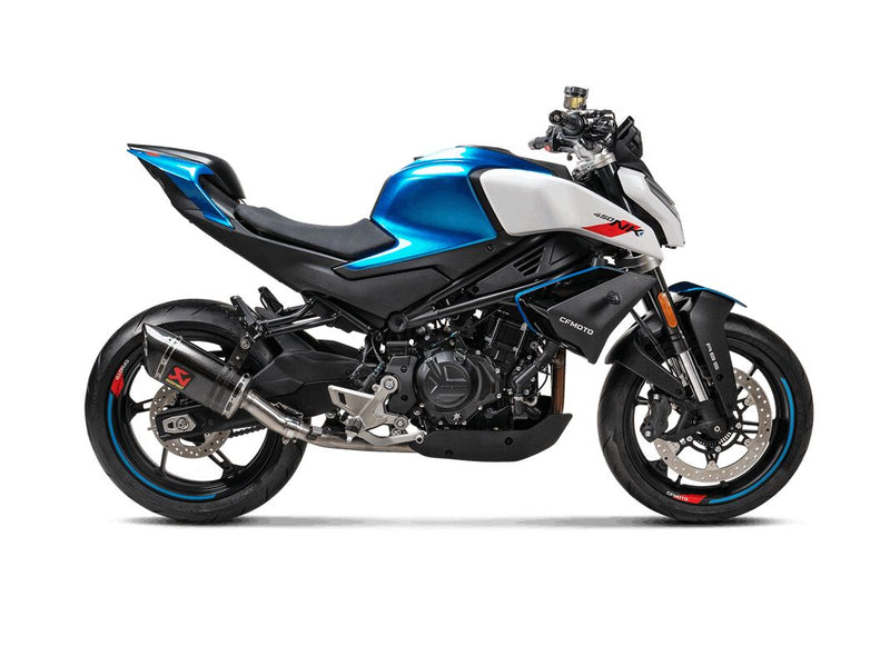 Slip-On Line Muffler Black For CF Moto NK 450 ABS