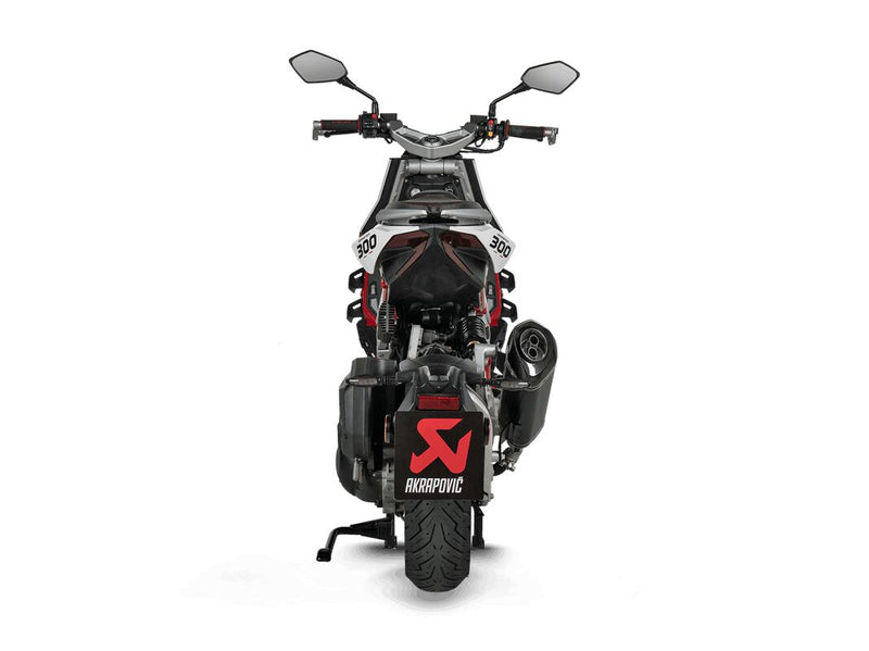 Slip-On Line Muffler SCOOTER Black For Italjet Dragster 300 ABS
