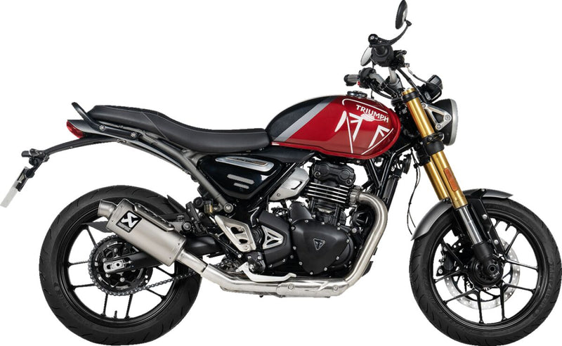 Slip-On Line Muffler Sandblast For Triumph Scrambler 400 X ABS