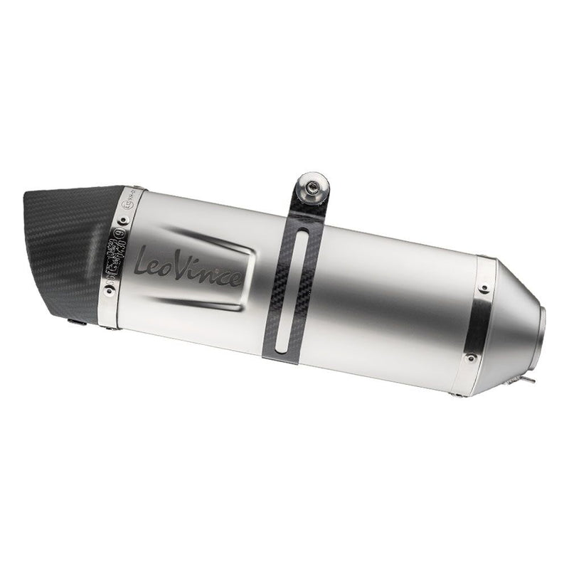 LV One Evo Stainless Steel Slip-On Muffler Titanium Look For Moto Guzzi V85 850 TT