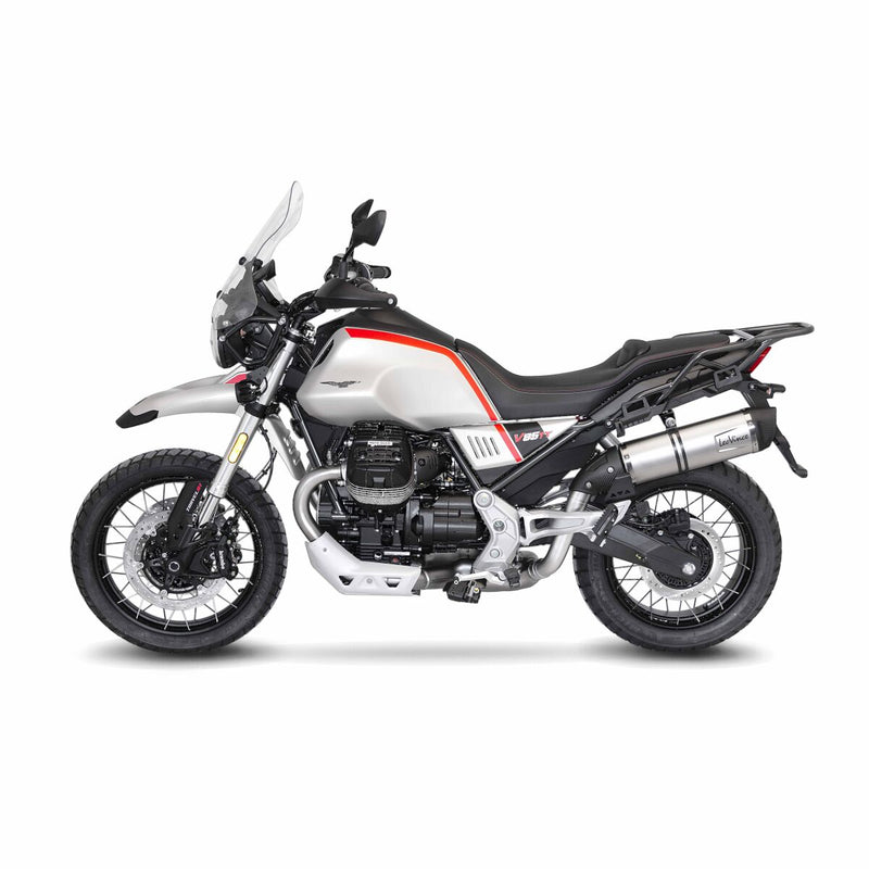 LV One Evo Stainless Steel Slip-On Muffler Titanium Look For Moto Guzzi V85 850 TT