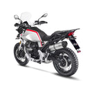LV One Evo Stainless Steel Slip-On Muffler Titanium Look For Moto Guzzi V85 850 TT
