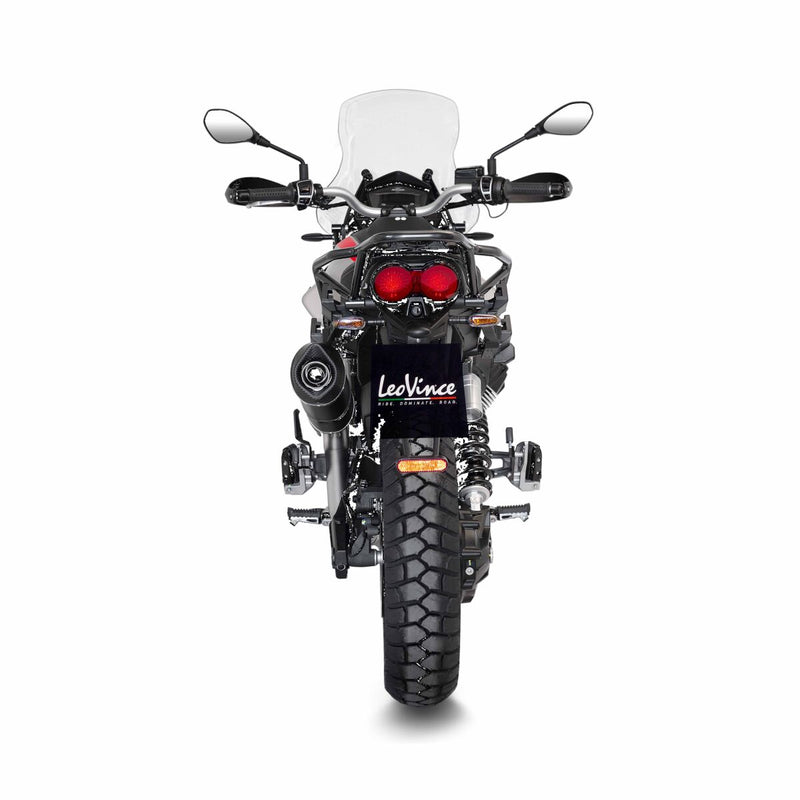 LV One Evo Black Edition Slip-on Muffler Matt Black For Moto Guzzi V85 850 TT