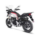 LV One Evo Black Edition Slip-on Muffler Matt Black For Moto Guzzi V85 850 TT