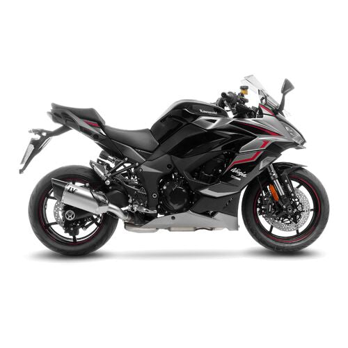 LV-14R Stainless Steel Slip-On Muffler Black For Kawasaki Ninja 1000 SX ABS