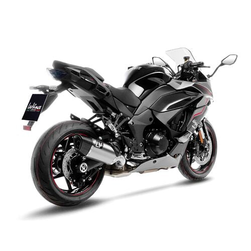 LV-14R Stainless Steel Slip-On Muffler Black For Kawasaki Ninja 1000 SX ABS