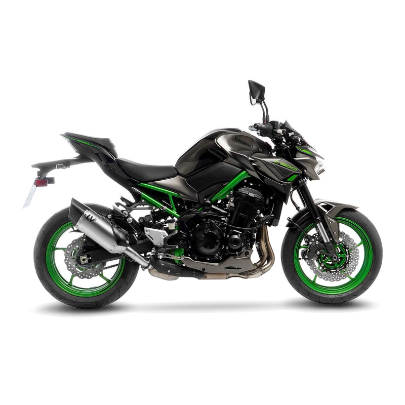LV-14R Stainless Steel Slip-On Muffler ECE Black For Kawasaki Z 900 ABS