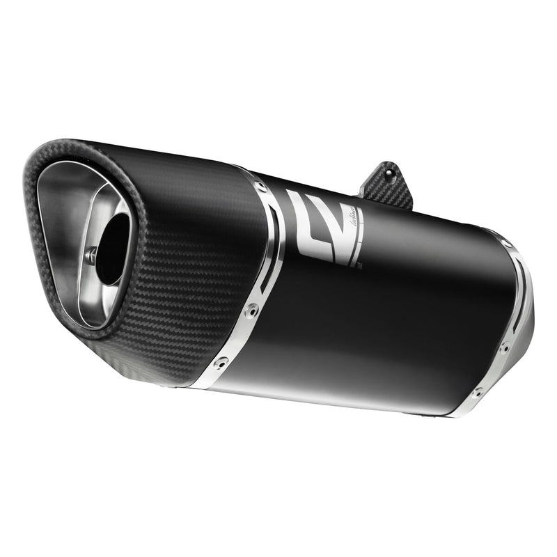 LV-14R Black Edition Slip-On Muffler Matt Black For Kawasaki Ninja 400 ABS