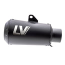 LV-10 Full Black Slip-On Muffler Matt Black