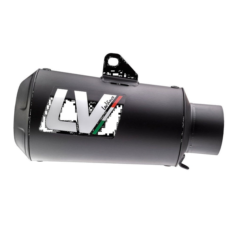 LV-10 Full Black Slip-On Muffler Matt Black