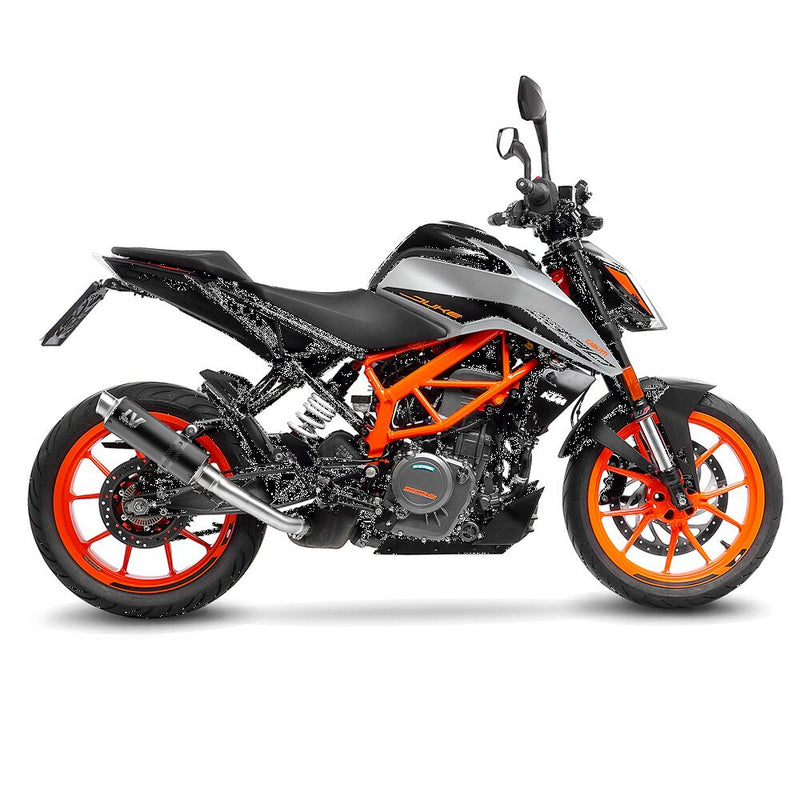 GP Corsa Black Edition Slip-On Muffler Matt Black For KTM Duke 125 ABS