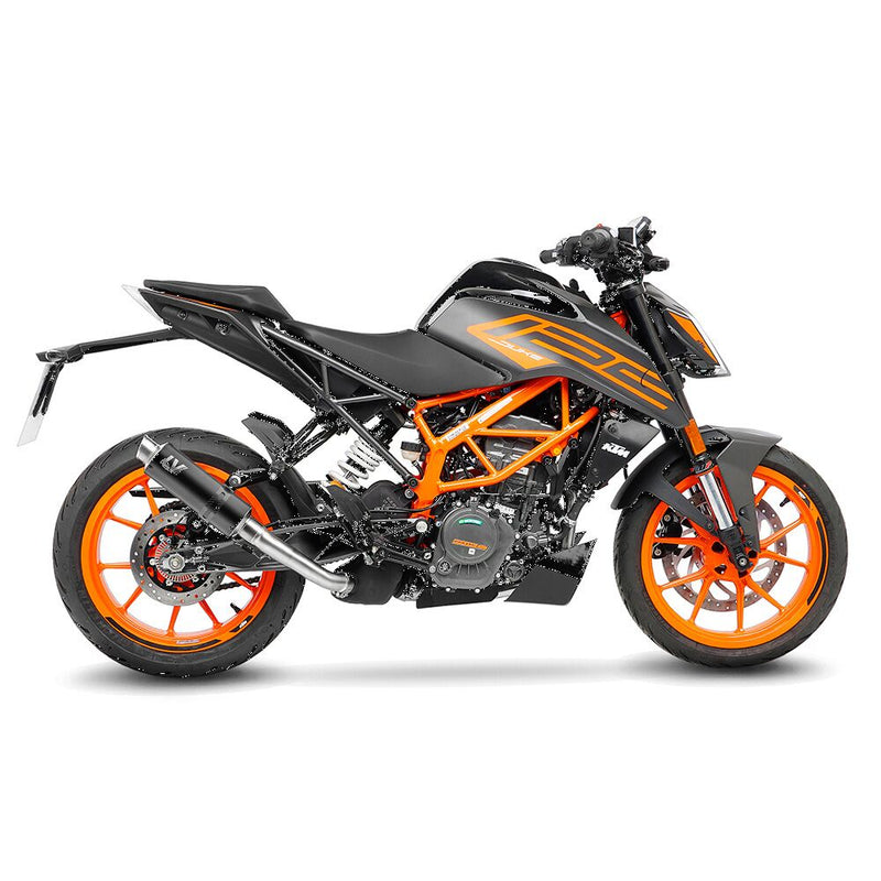 GP Corsa Black Edition Slip-On Muffler Matt Black For KTM Duke 125 ABS